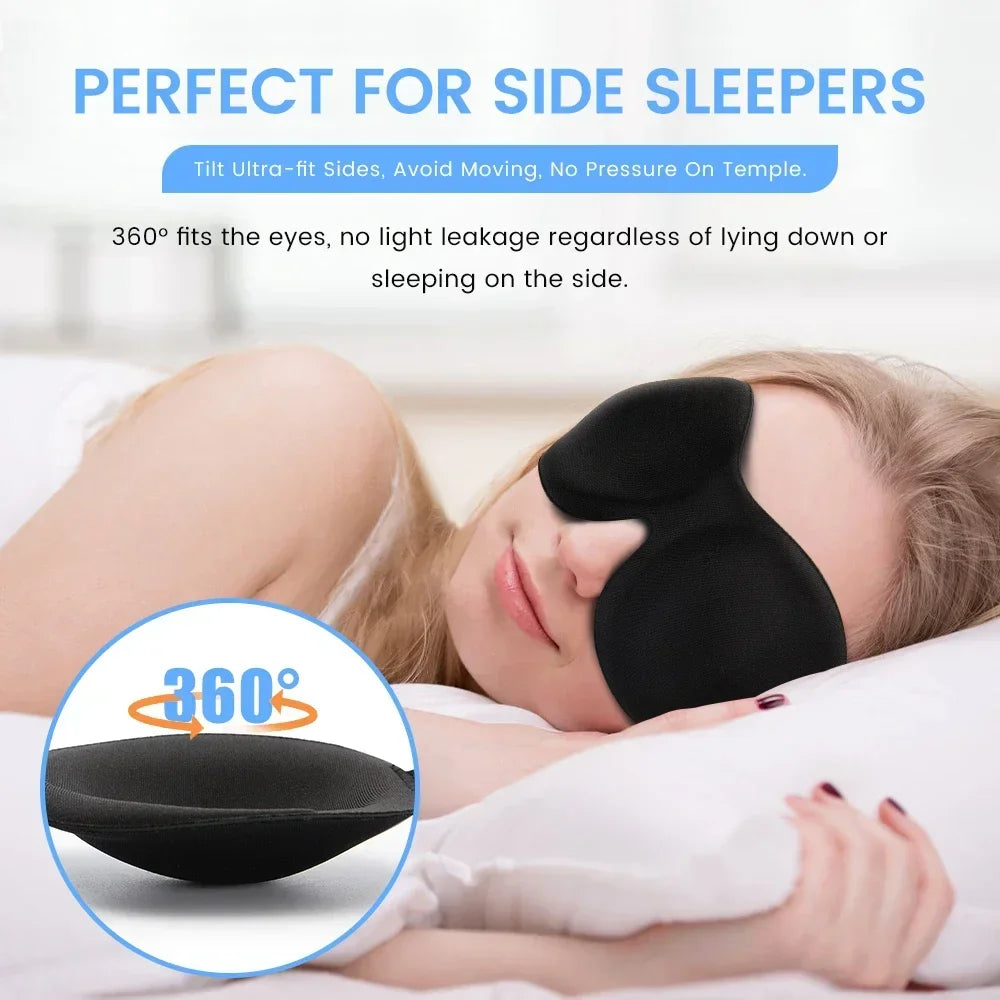 3D Sleeping Eye Mask Shading Breathable Eye Cover Natural Sleeping Eye Mask Memory Foam Block Night Mask Blindfold for Sleep